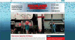 Desktop Screenshot of highlandwaterwells.com